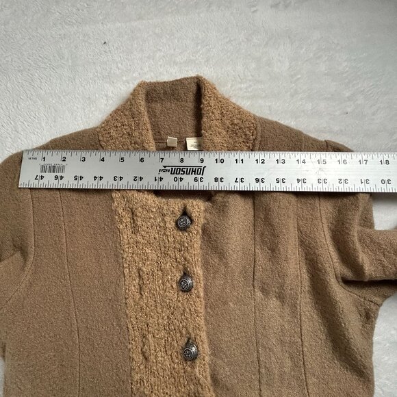 Anthropologie Moth Wool Cardigan Sweater Medium Pockets Button Front Cottagecore - Picture 8 of 13